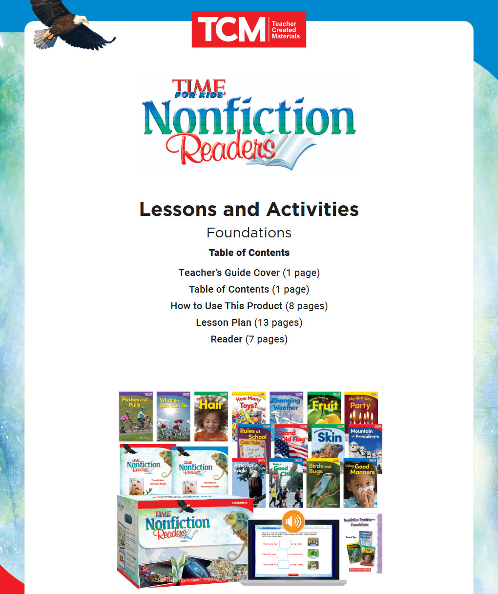 Time for Kids Nonfiction Readers Foundations Boxed Set For Teachers Home School