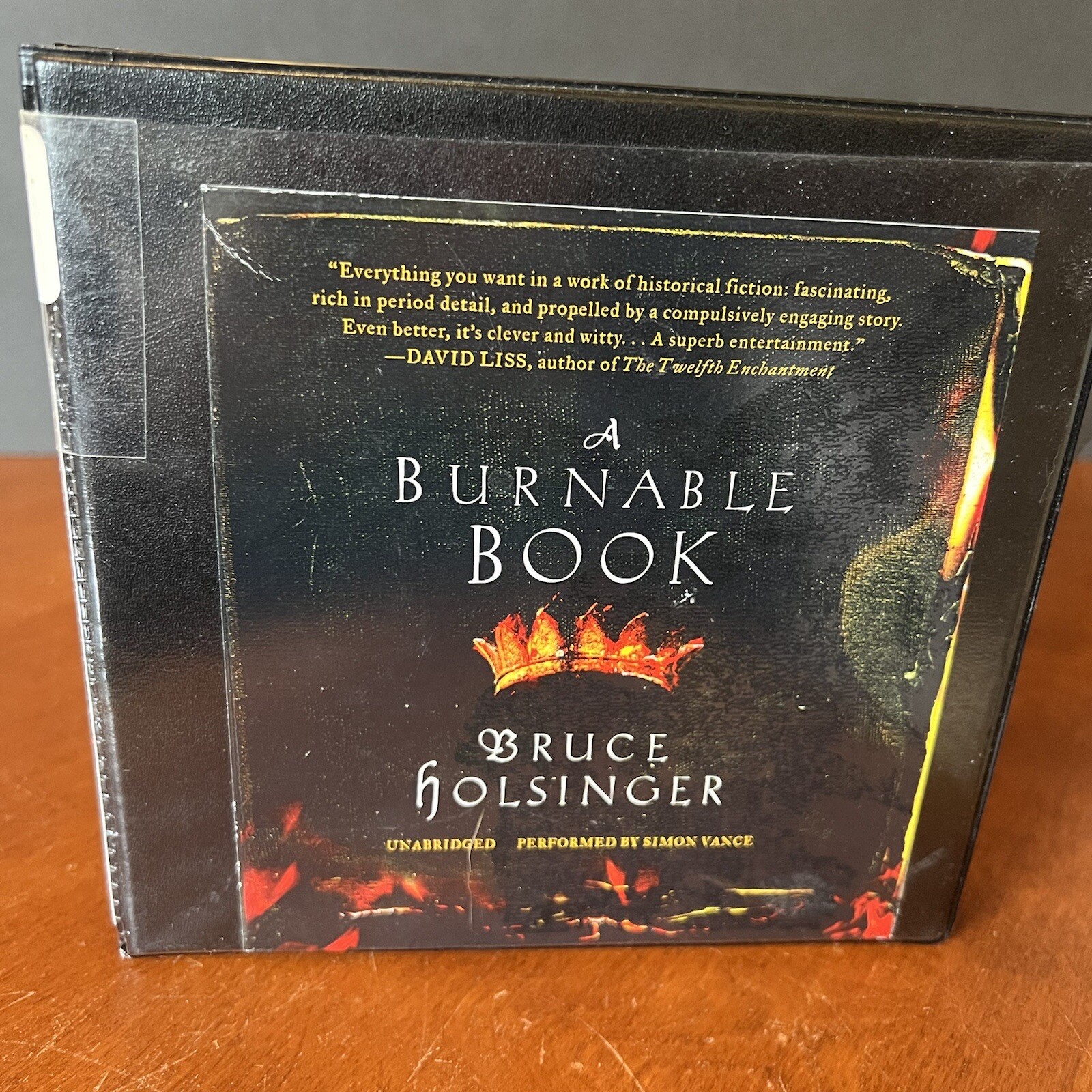 A Burnable Book Bruce Holsinger CD Audio Book Historical Fiction Chaucer London