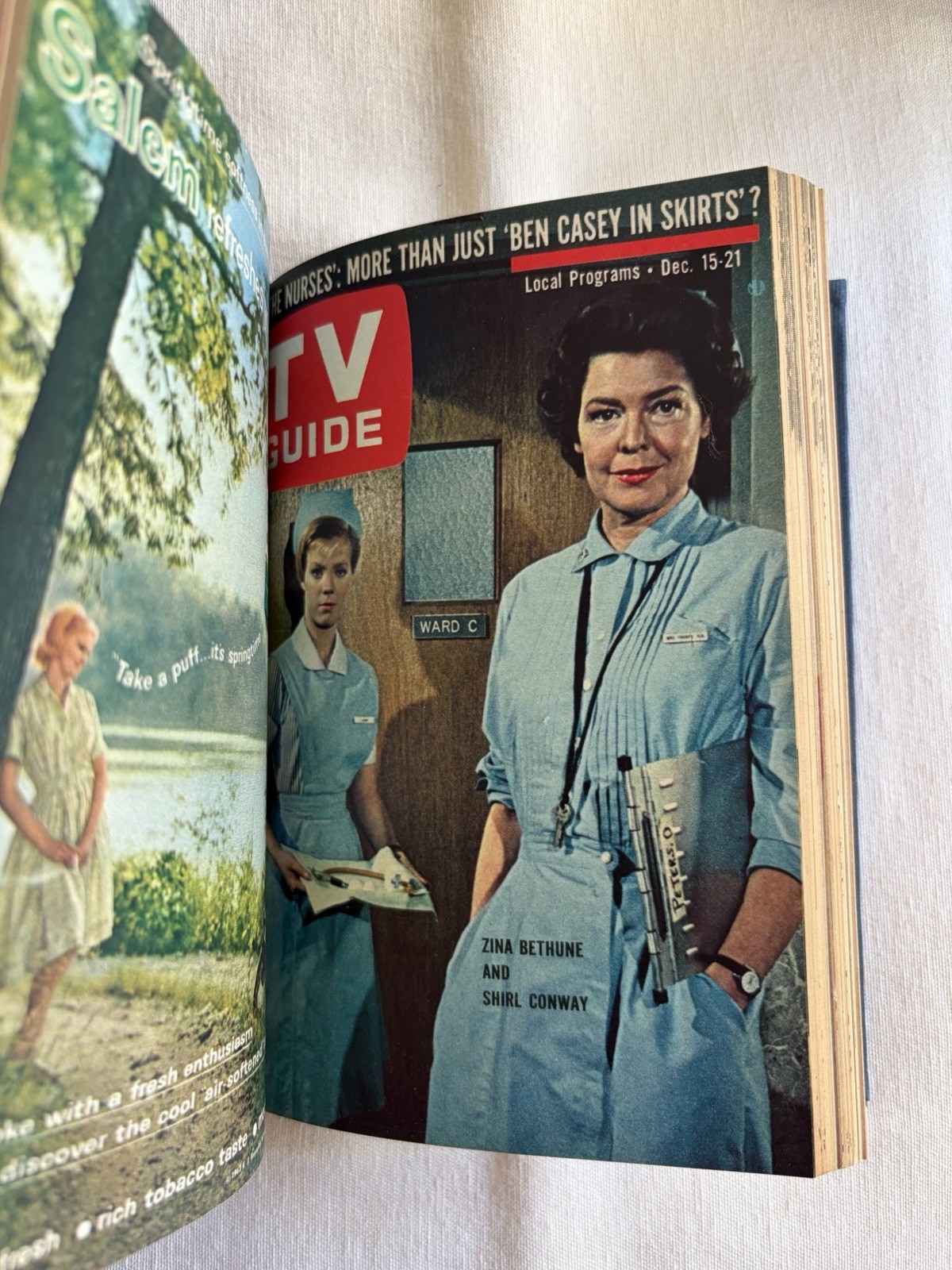 TV Guide 1962 Oct – Dec Bound Georgia Edition WRGP-TV, Jackie O, Lucy