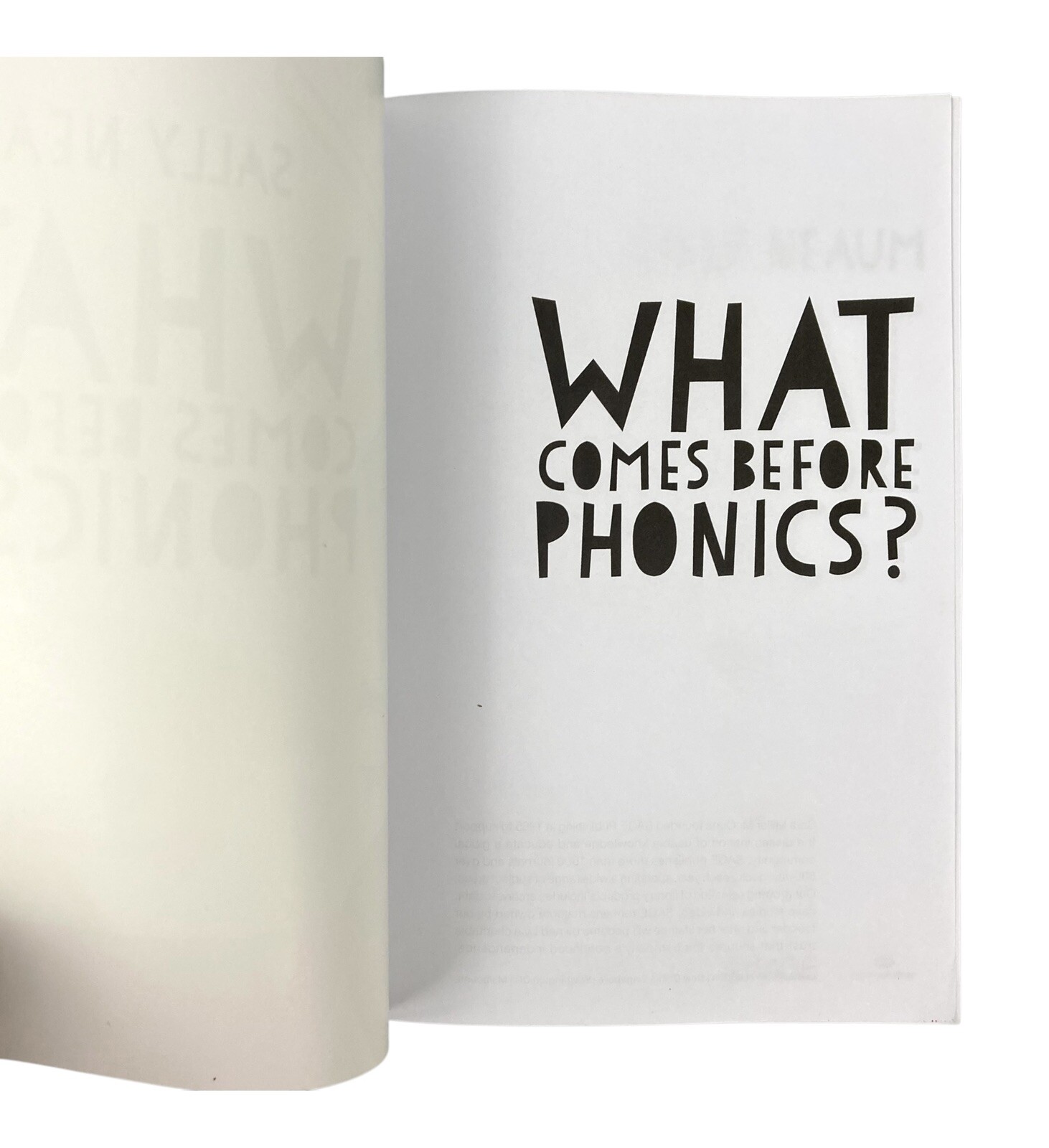 What Comes Before Phonics? 2017 Neaum, Sally, Book, Very Good Used