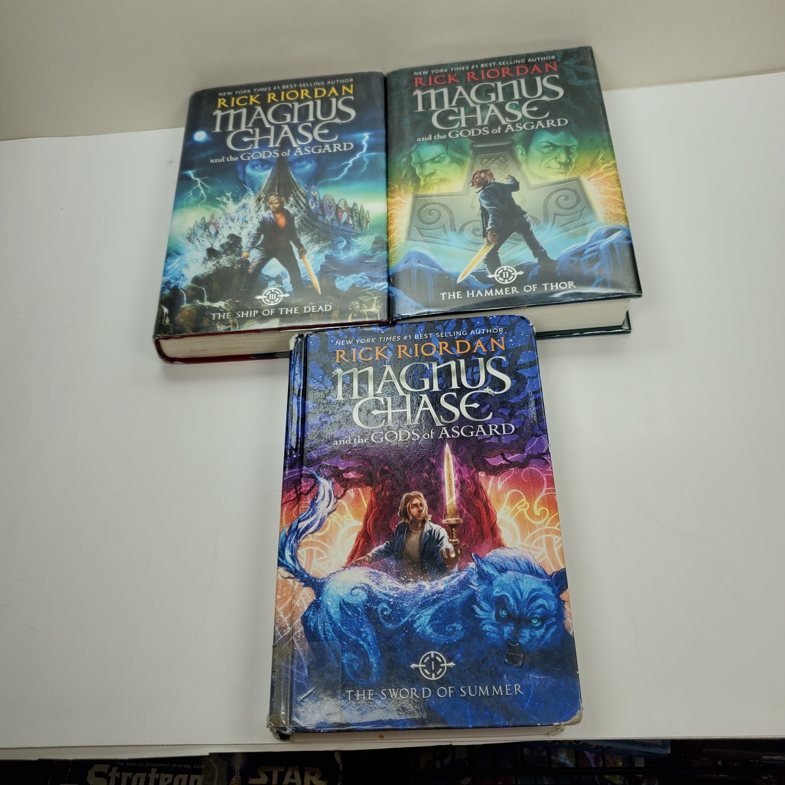 Magnus Chase and the Gods of Asgard Set by Rick Riordan, HC Lot Complete 1-3