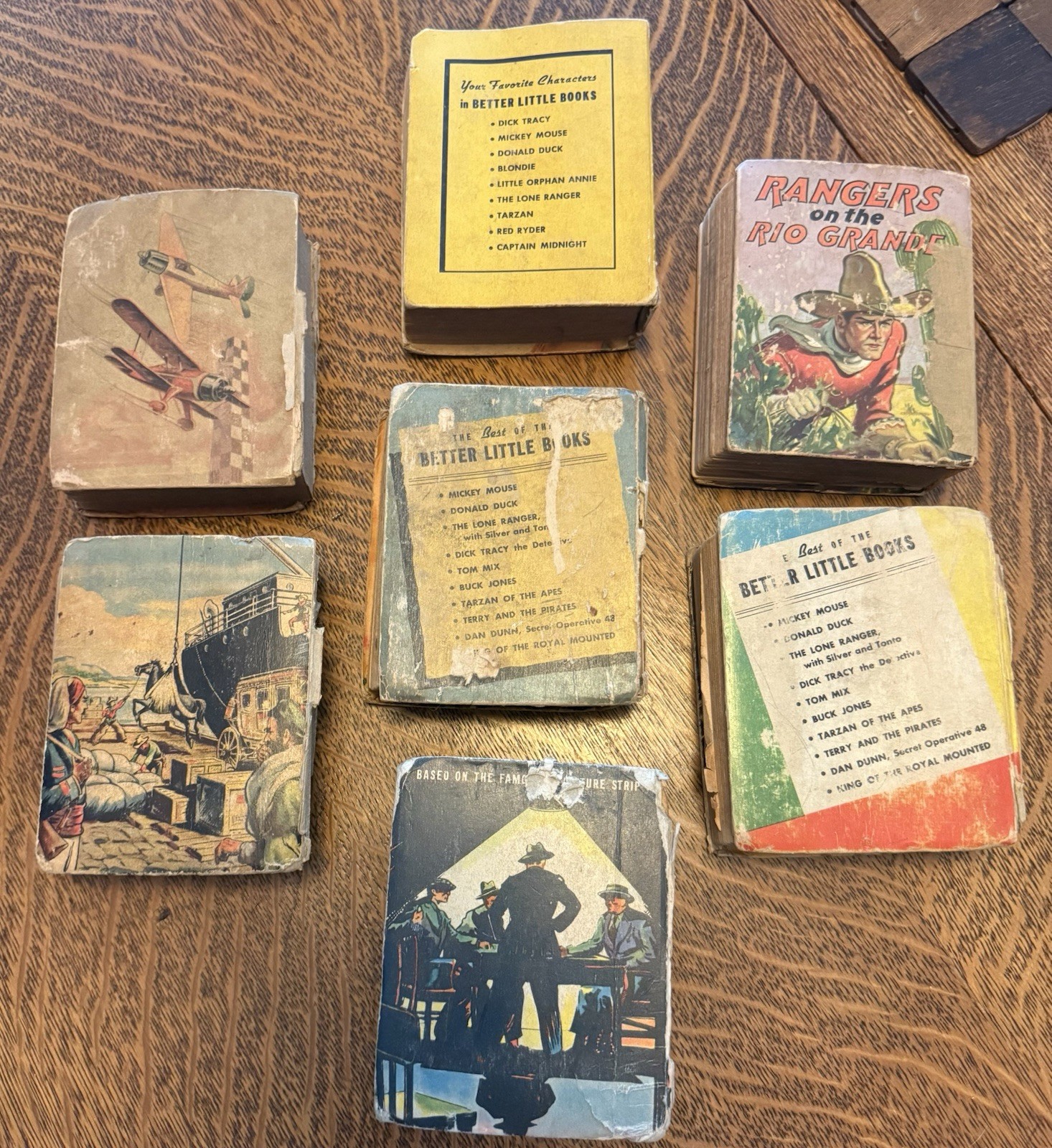 MIXED Lot Of 7 vintage 1930’s-1940&rsquo;s WHITMAN Big Little Books (as-is)