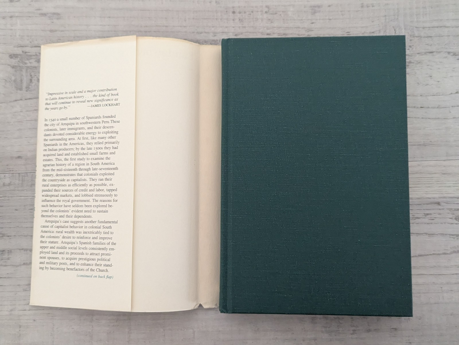 Landowners in Colonial Peru; K. Davies – HC/VG