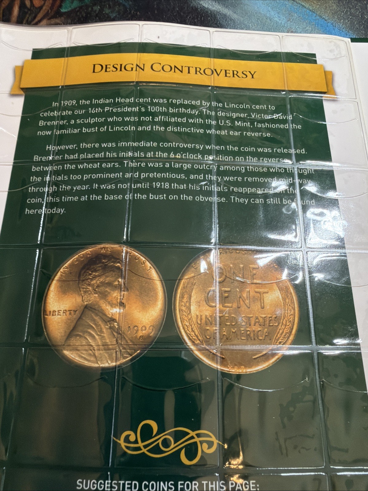 WARMAN&rsquo;S PREMIUM LINCOLN CENT ALBUM – Hardcover *Excellent Condition*