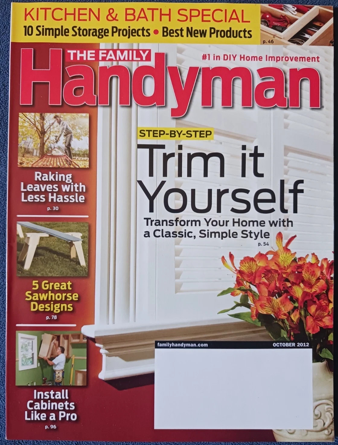 Family Handyman Magazine – 2012 Full Year – Lot Of Ten Issues – Home Improvement
