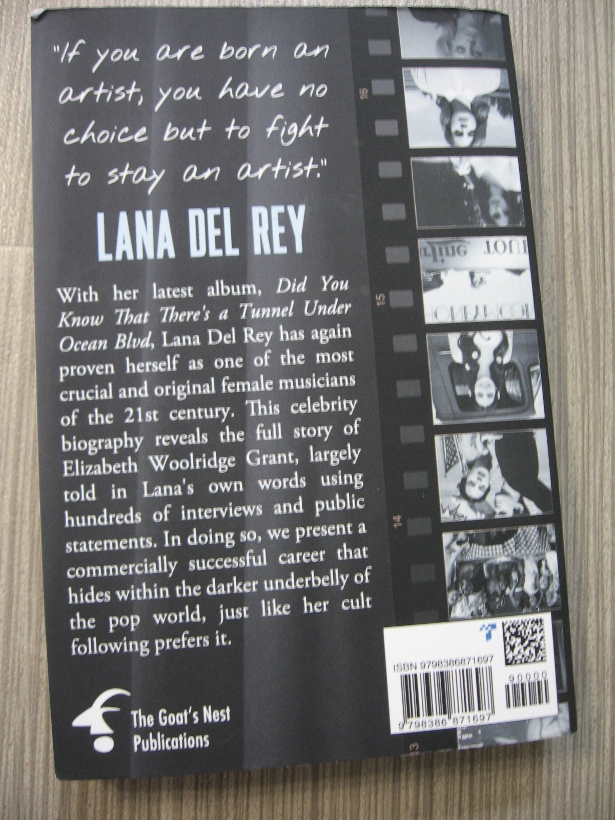 LANA DEL REY – F&rsquo;ED MY WAY TO THE TOP BIOGRAPHY – RARE OOP PAPERBACK – 2024