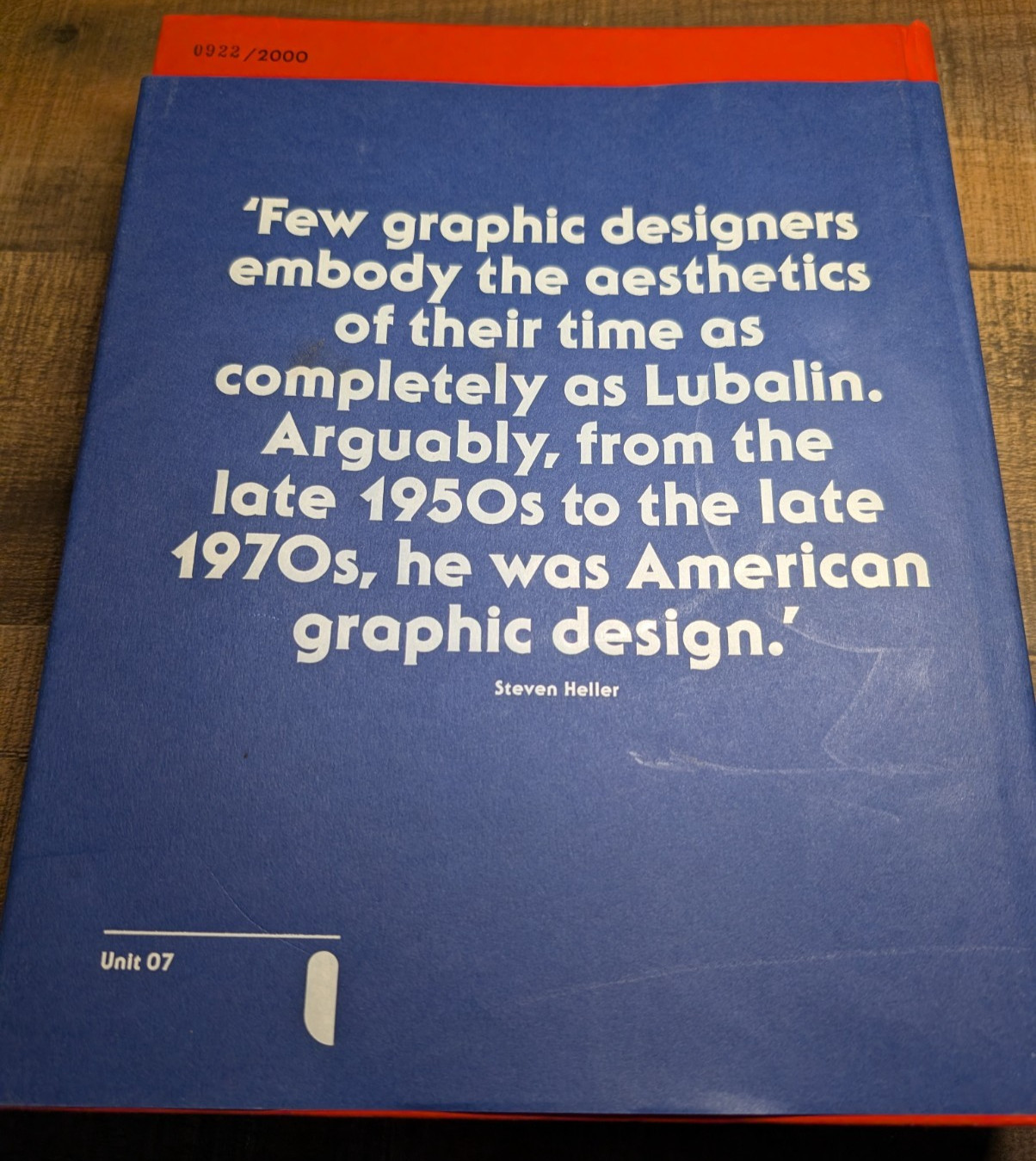 Herb Lubalin AMERICAN GRAPHIC DESIGNER 1918-1981 Limited Edition #922 of 2000