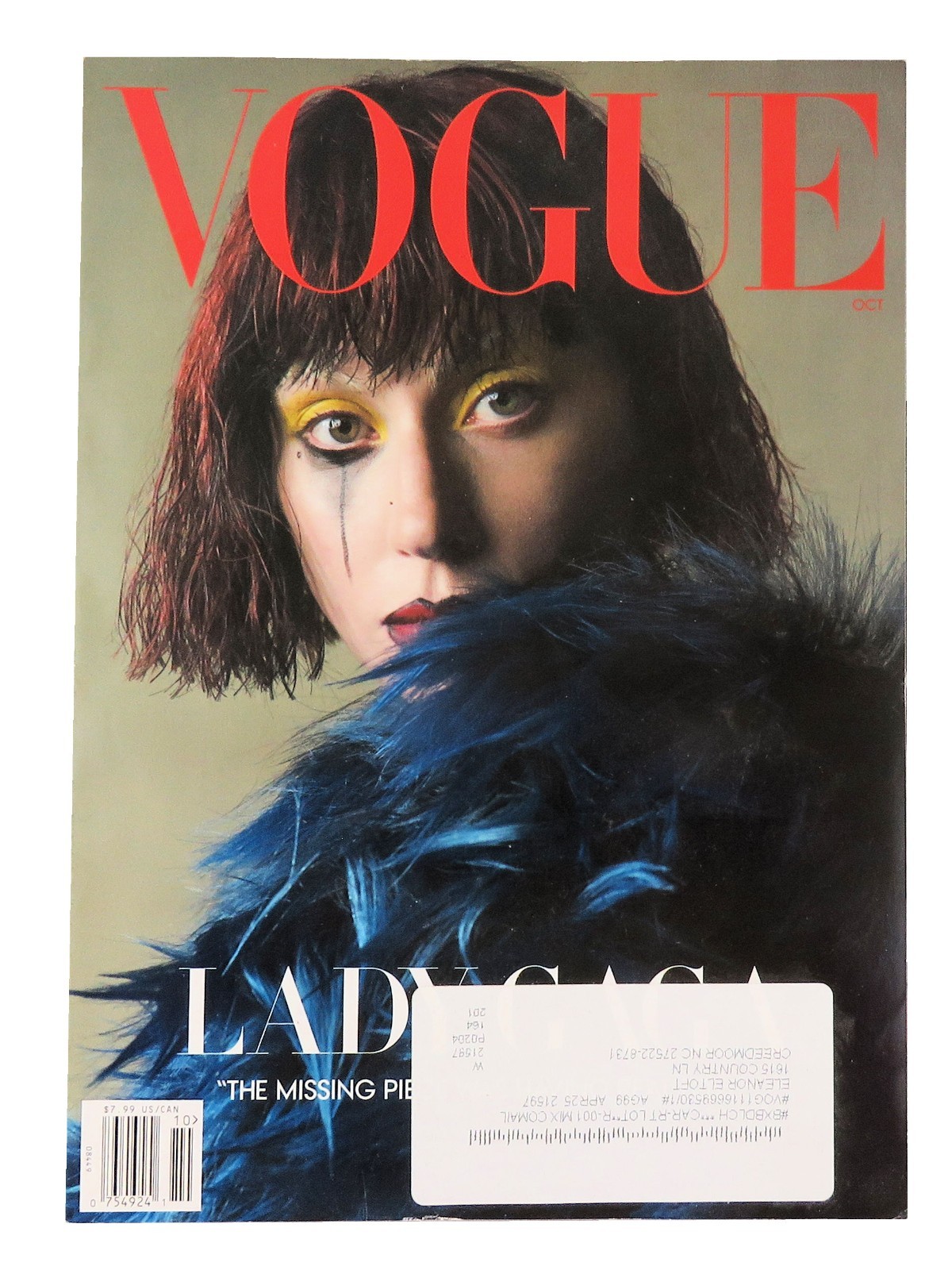 October 2024 US Vogue Magazine, Lady Gaga, The Missing Piece Was cover Brand New