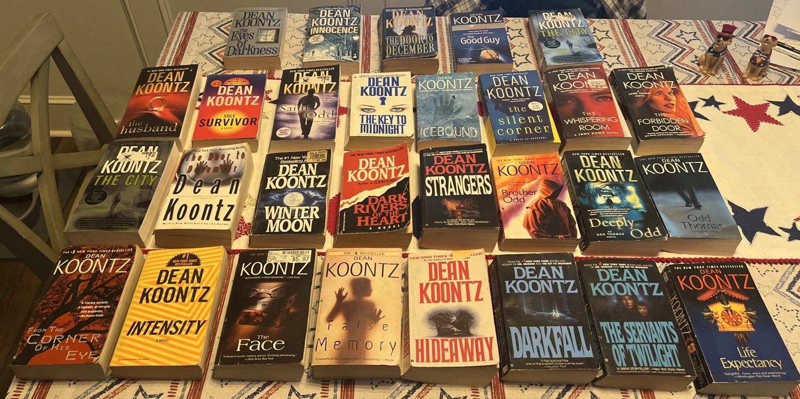 Lot of 29 Dean Koontz Paperback Books – Mixed Titles See Photos