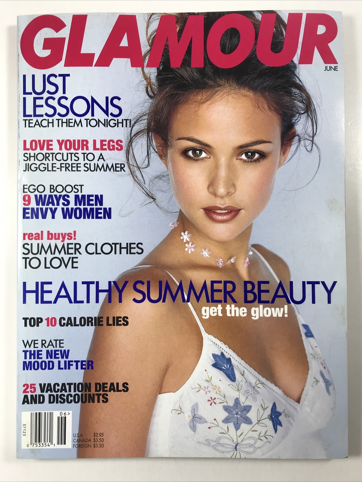 GLAMOUR magazine June 1998-Fashion makeup hair Lust Lessons, Josie Maran