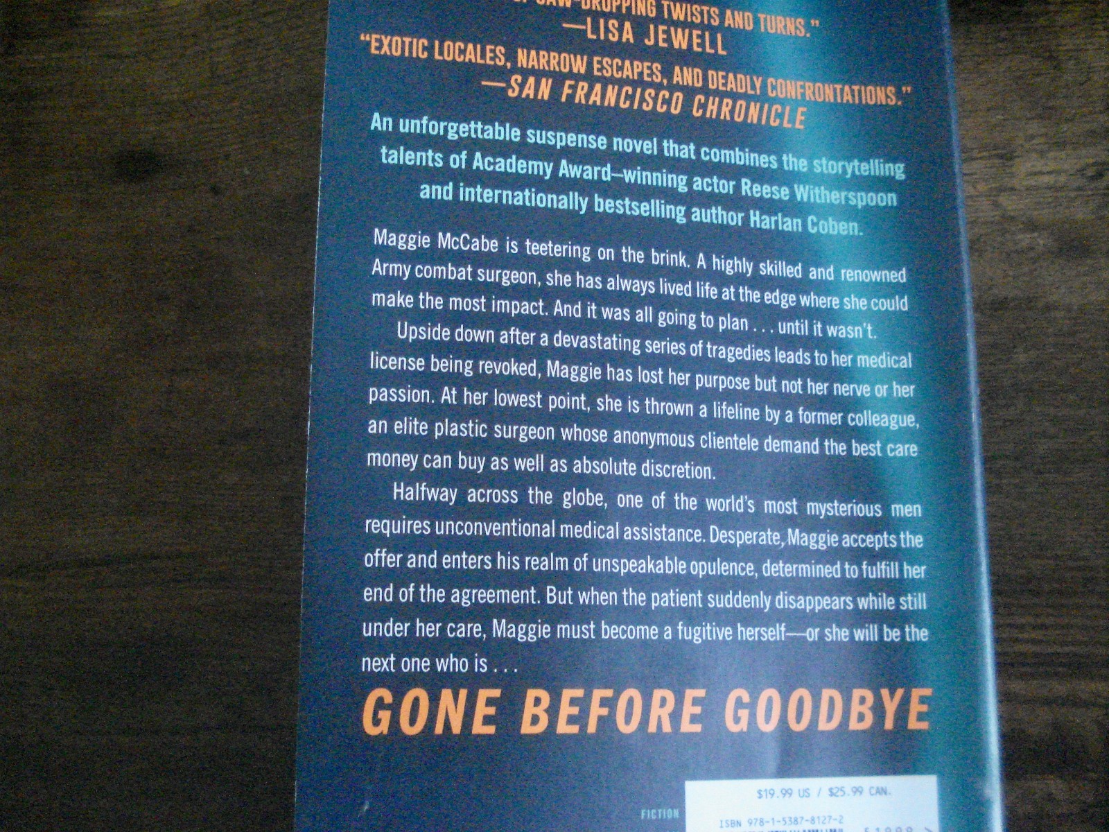 Gone Before Goodbye by Reese Witherspoon and Harlan Coben (2026, Trade…