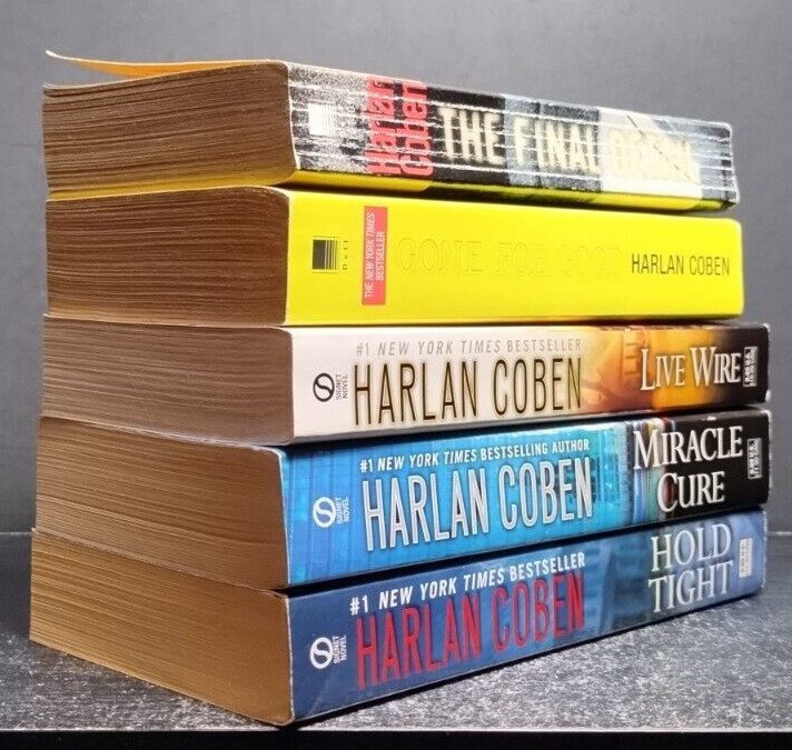 Harlan Coben Lot of 5 PB Mystery Suspense Novels Hold Tight Miracle Cure Live Wi