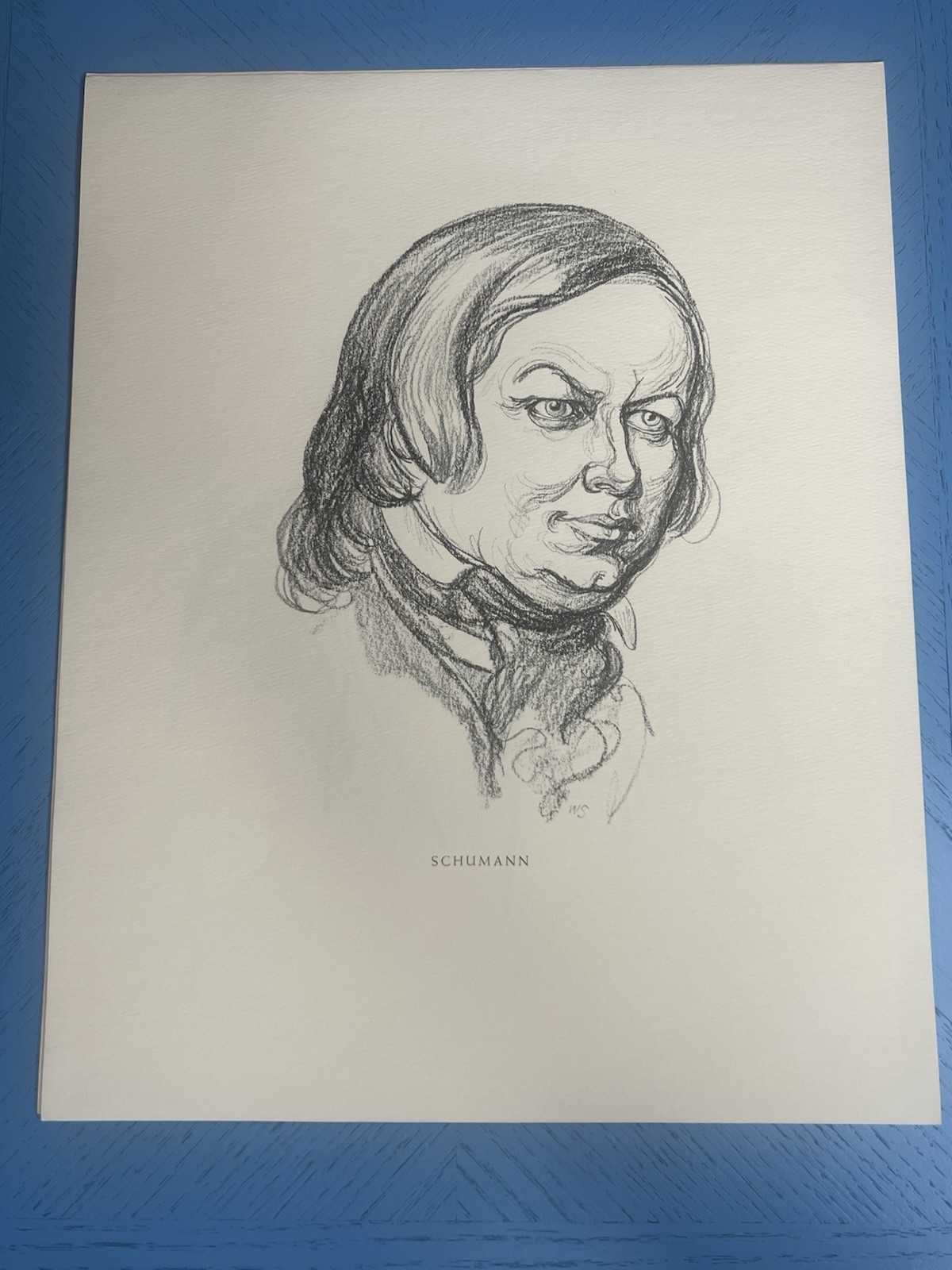 Portfolio 10 Charcoal Portraits of Great Composers 9.75×12.25 Reprints