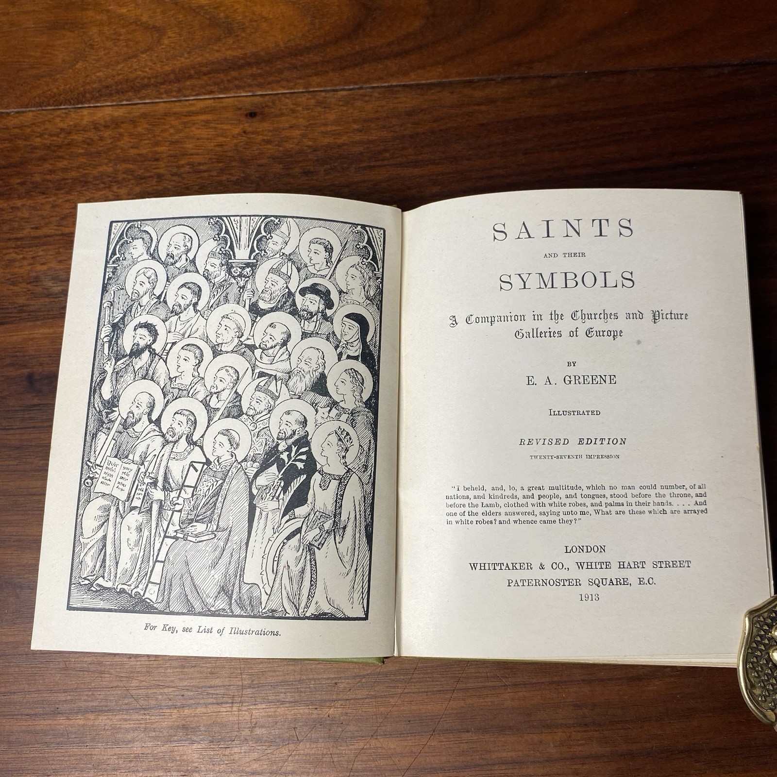 Saints And Their Symbols E A Greene Hardcover 1913 Antique Religious Reference