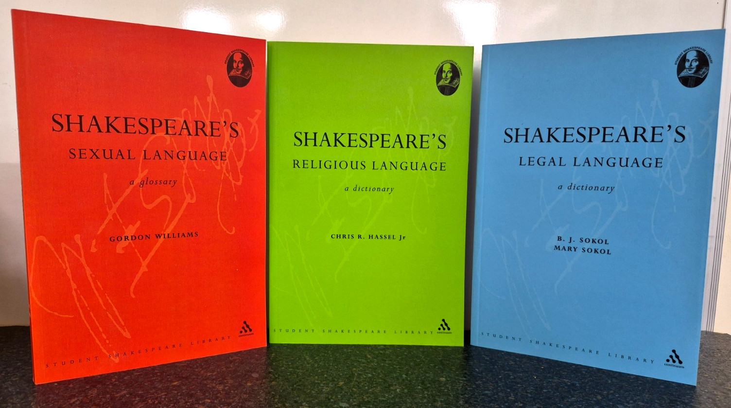 3 x Shakespeare&rsquo;s Language Books – Religious , Legal & Sexual Sokol Hassel ..