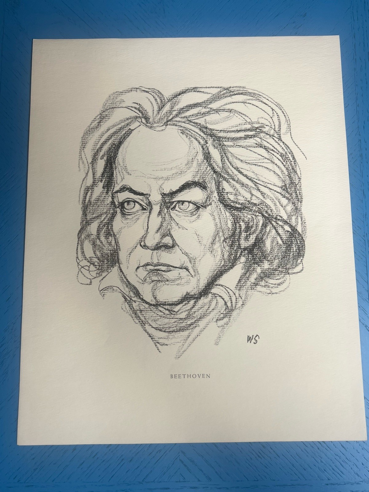 Portfolio 10 Charcoal Portraits of Great Composers 9.75×12.25 Reprints
