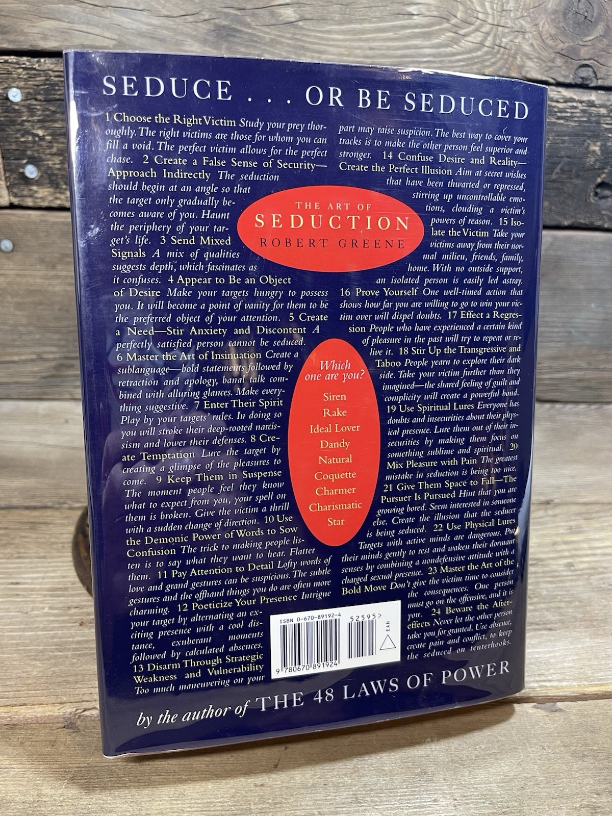 “The Art of Seduction” Robert Greene (Hardcover) First Edition – 1st/1st
