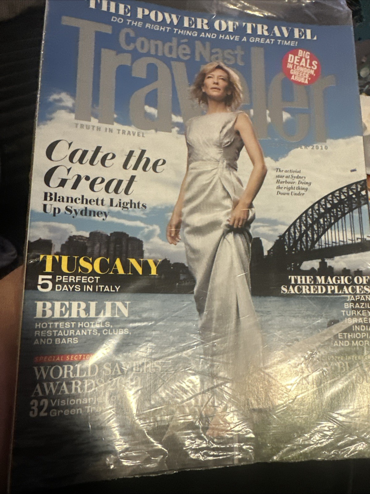 Conde Nast Traveler 9/10,Cate Blanchett,September 2010,NEW