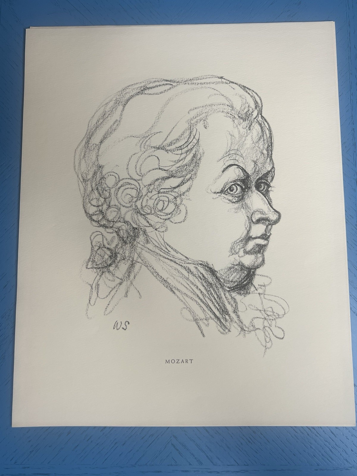 Portfolio 10 Charcoal Portraits of Great Composers 9.75×12.25 Reprints