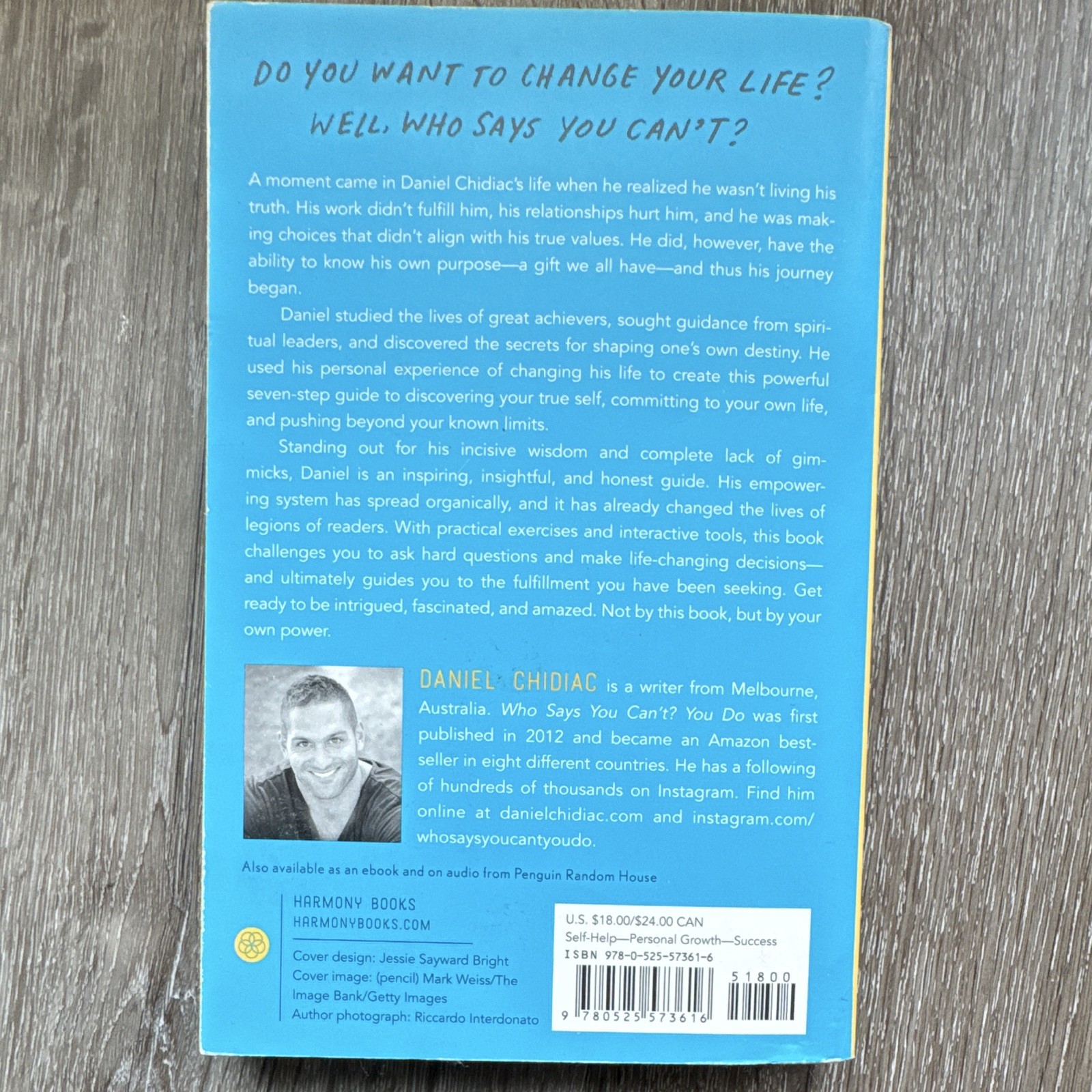 Daniel Chidiac Who Says You Can&rsquo;t? You Do 2018 Trade Paperback Self-Help