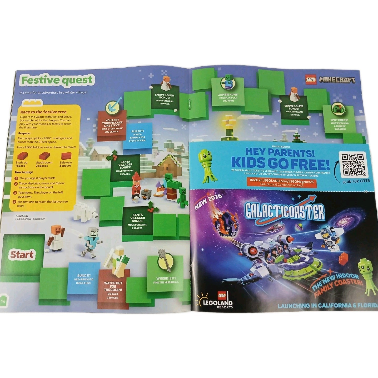 LEGO® Magazine November December 2025 U.S. Wicked Mini Poster Issue