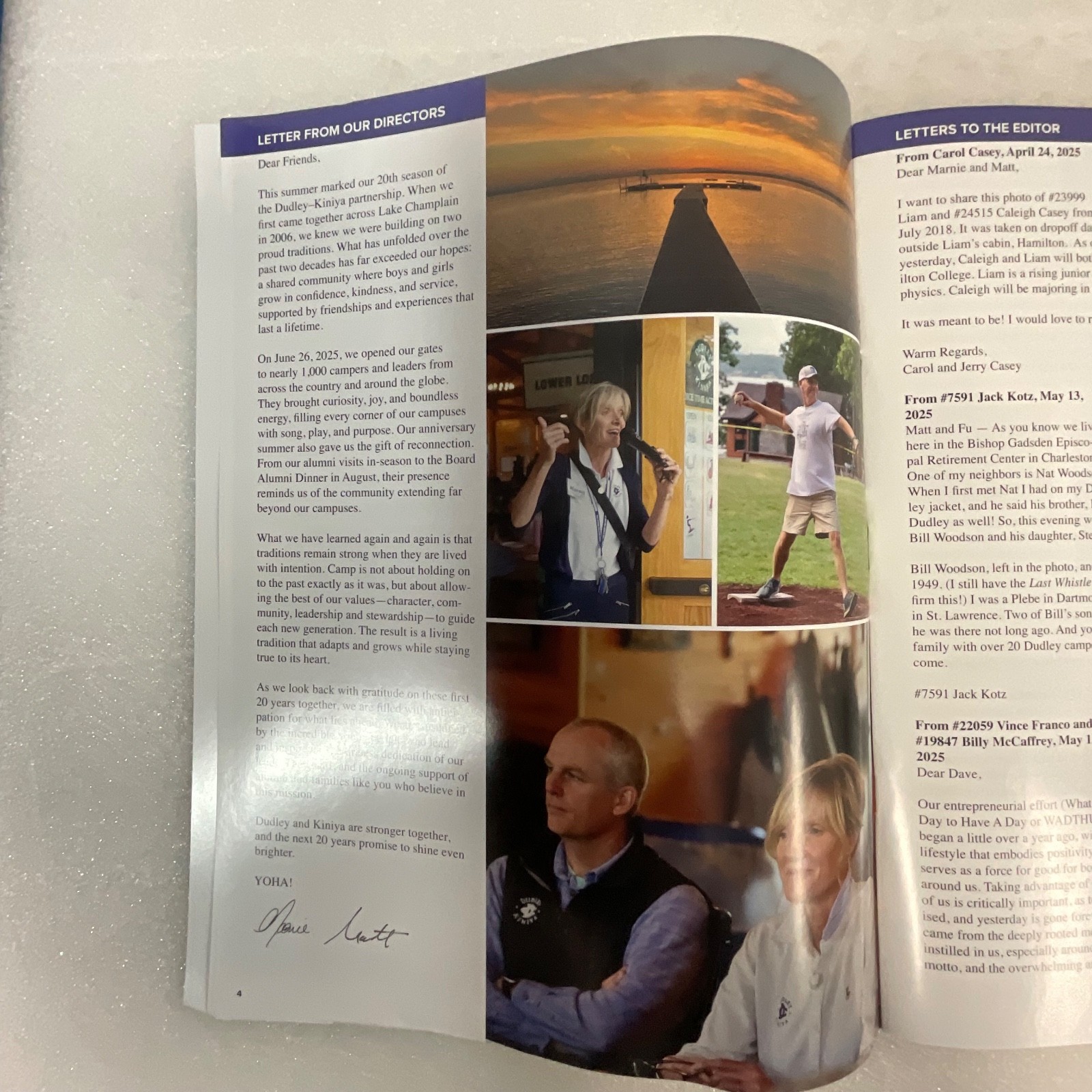 The Other Fellow First Camp Dudley Magazine Fall 2025 11in x 8.5in