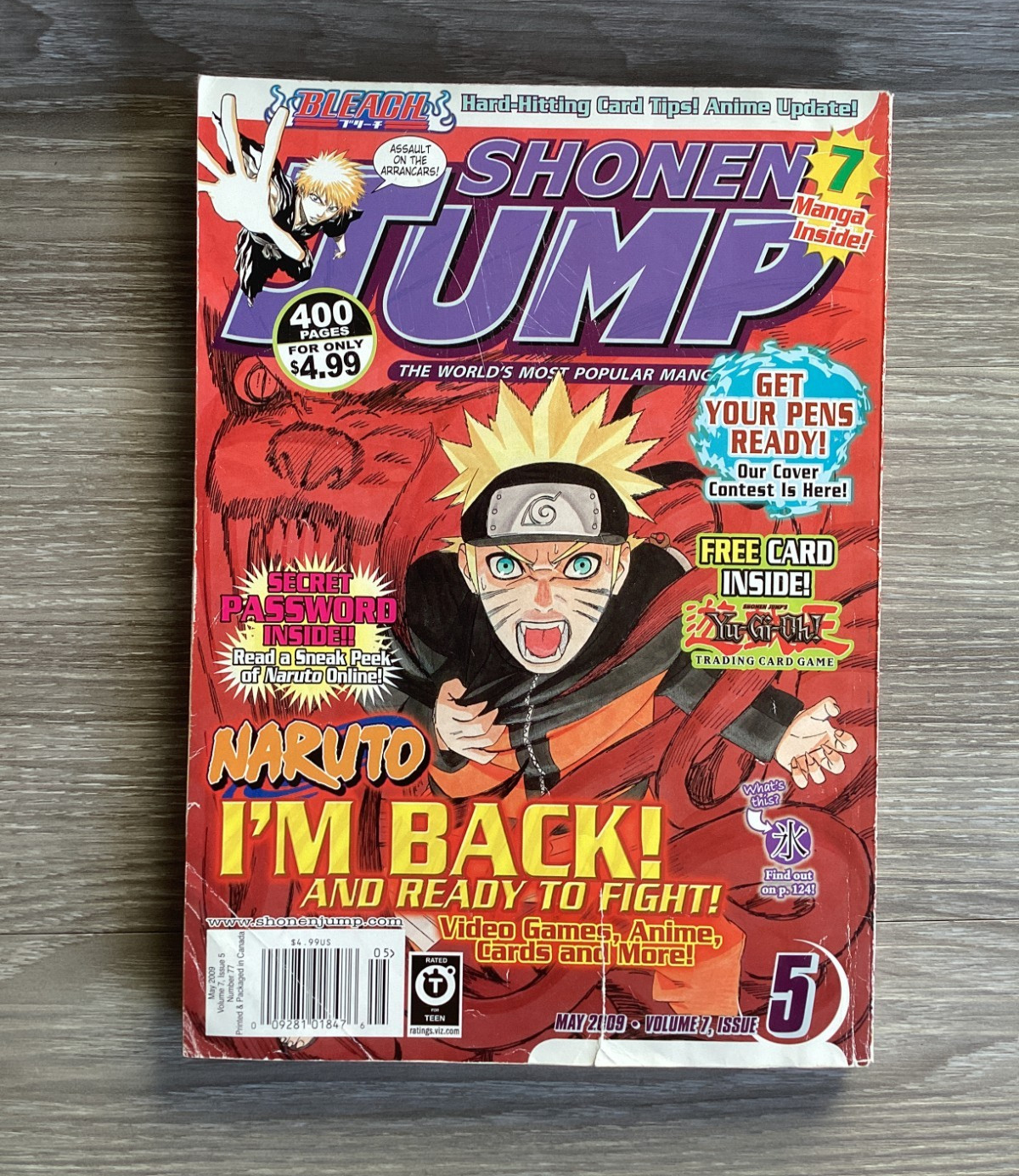Shonen Jump May 2009 Vol 7 Issue 5 Naruto I&rsquo;m Back Manga Anime
