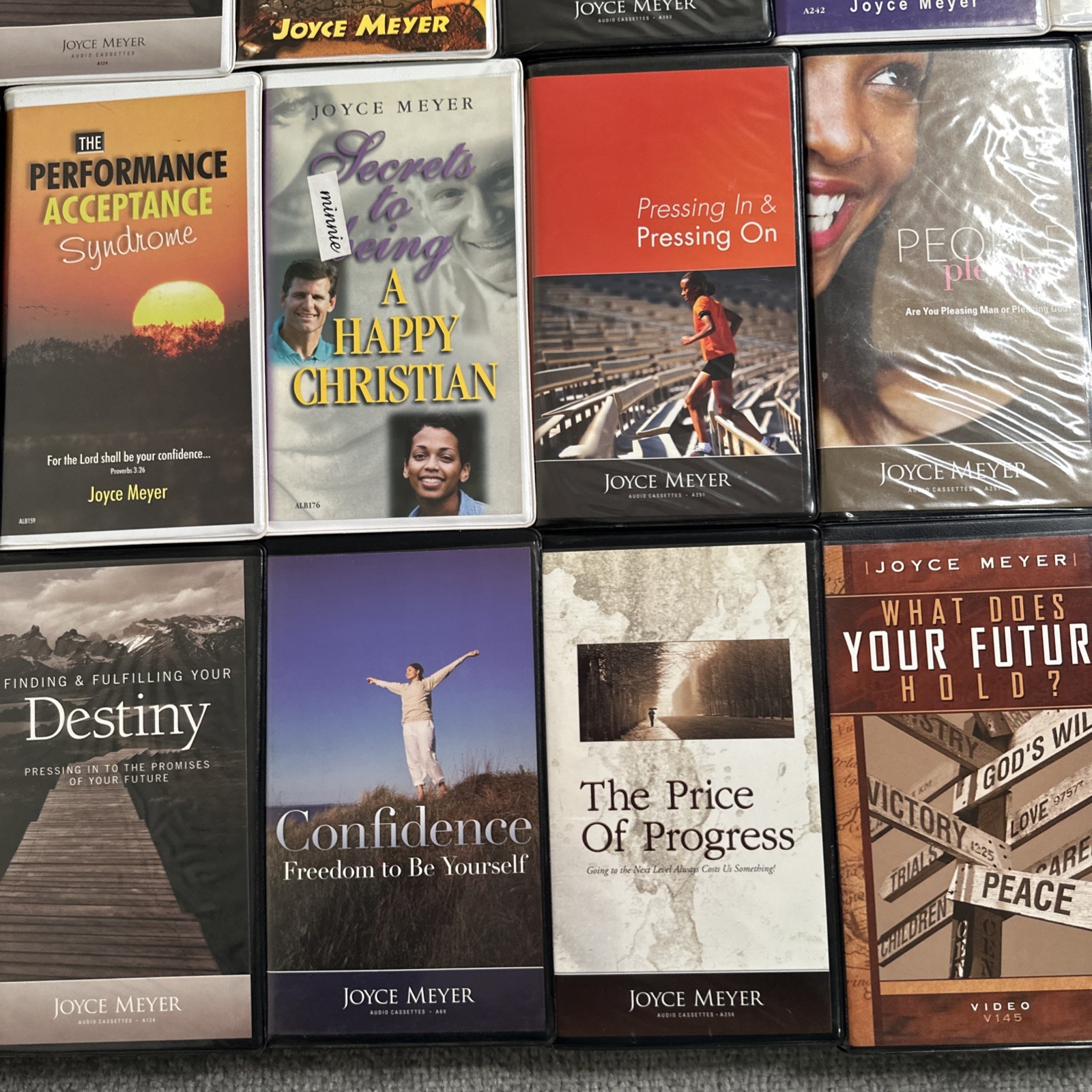 Lot Of 21 Joyce Meyer Ministries Audio Cassette Tapes Sets & VHS Mixed Lot