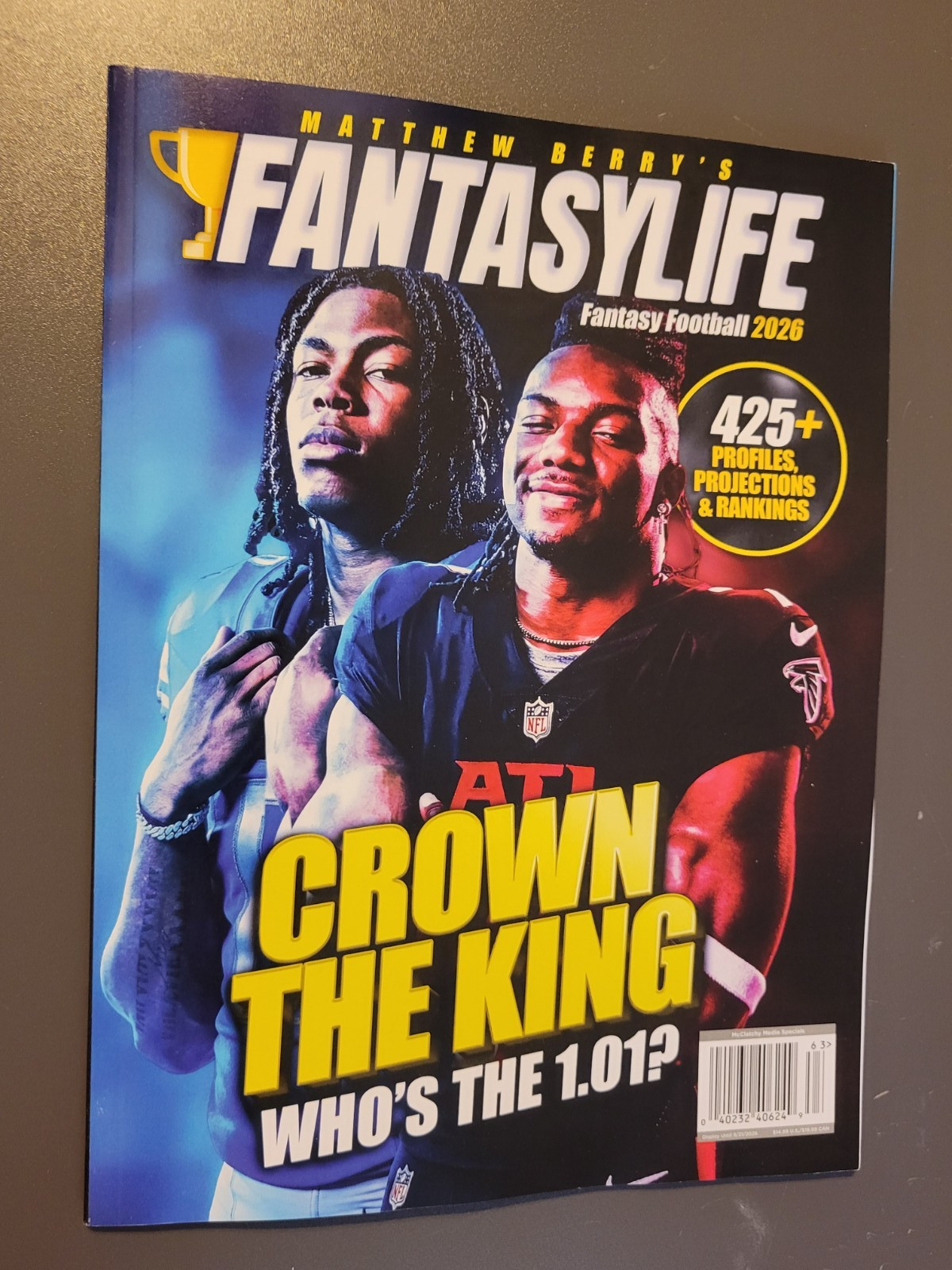 FantasyLife Fantasy Football Guide 2026 by Matthew Berry – Gibbs/Robertson Cover