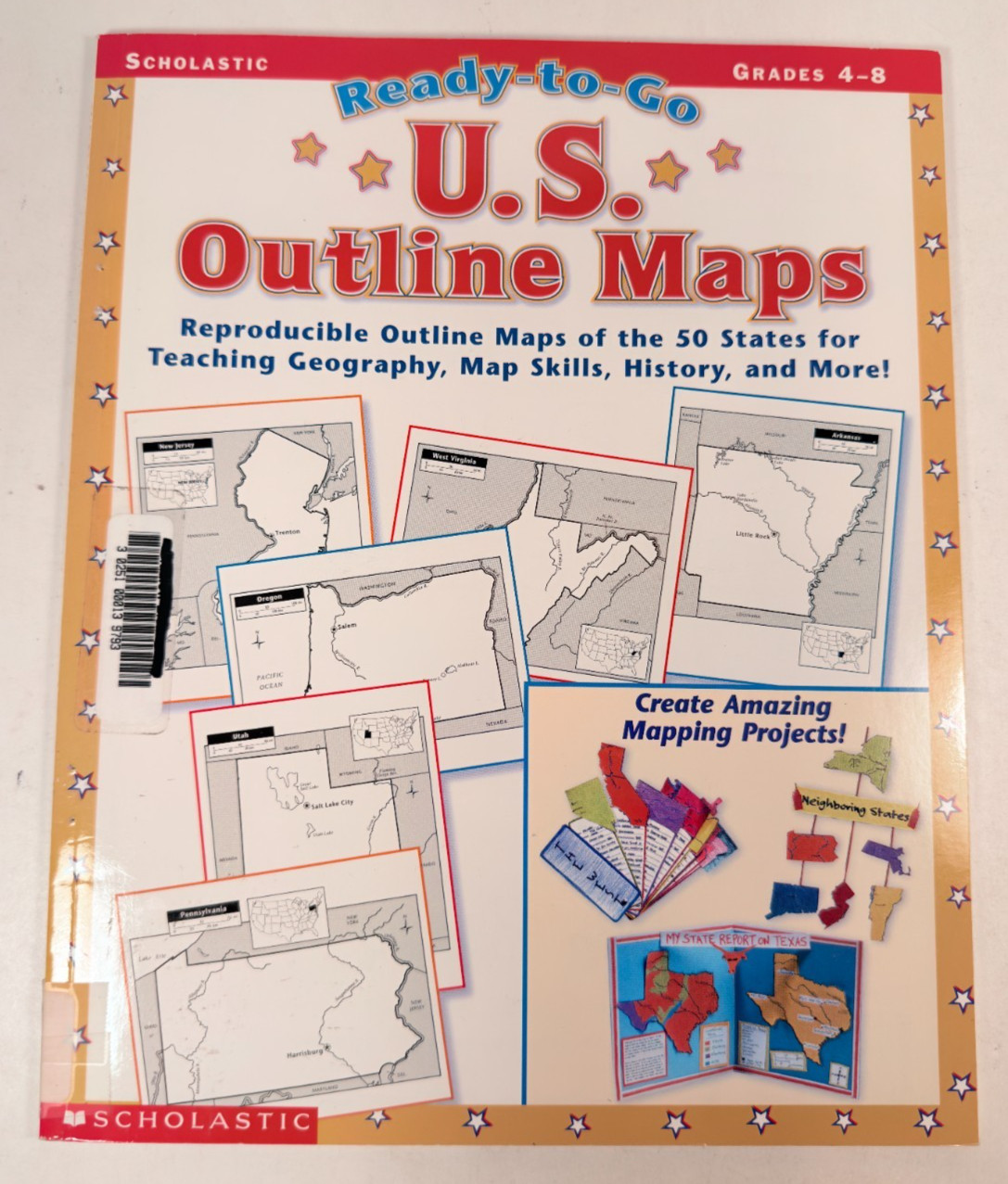 Scholastic Map Bundle of Teacher Resources 6 Book Set Grds 3 – 8 059039598X Good