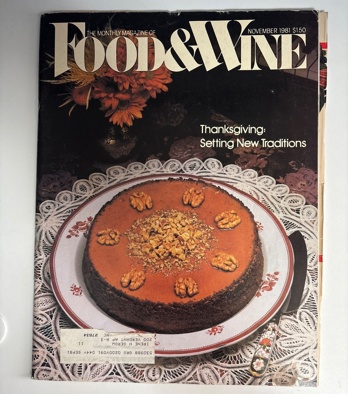 Food & Wine magazine, lot of 9, 1981