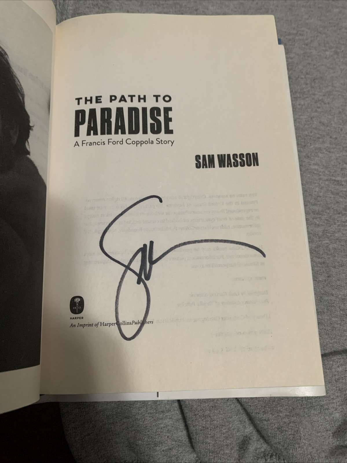 The Path To Paradise: A Francis Ford Coppola Story By Sam Wasson -Signed Copy