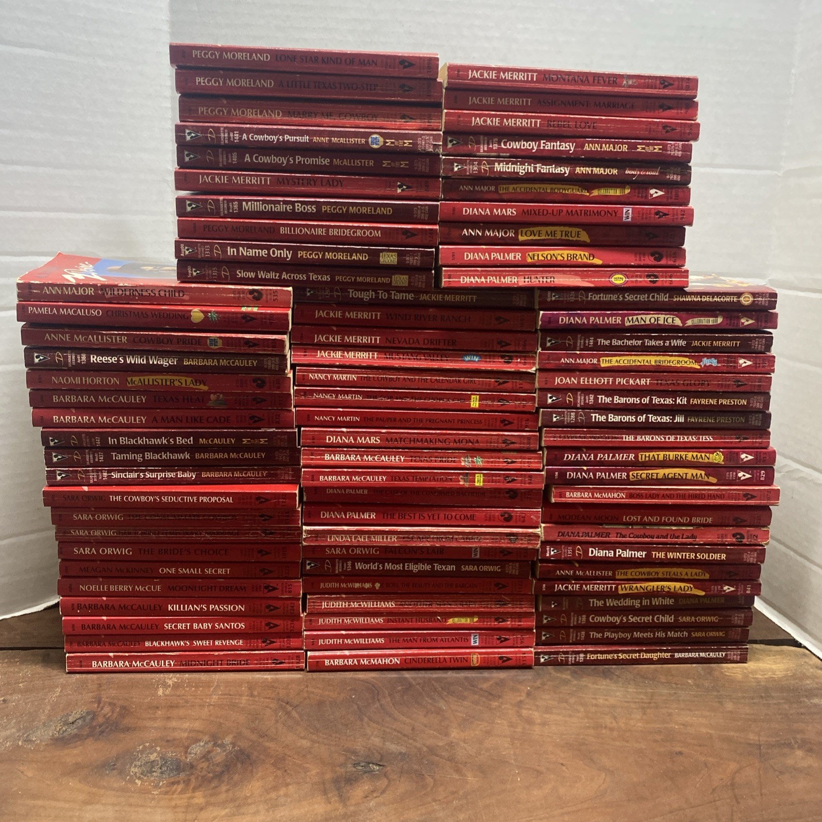 Romance Books: Silhouette Desire Huge Book Lot Of 80 Paperbacks Various Authors