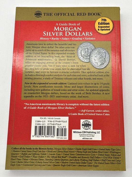 Official Red Book – Guidebook of Morgan Silver Dollars – 7th Edition #1 Seller