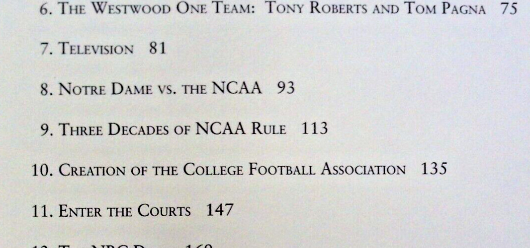 Signed 1st,NOTRE DAME FIGHTING IRISH FOOTBALL: ITS HISTORY IN RADIO BROADCASTING