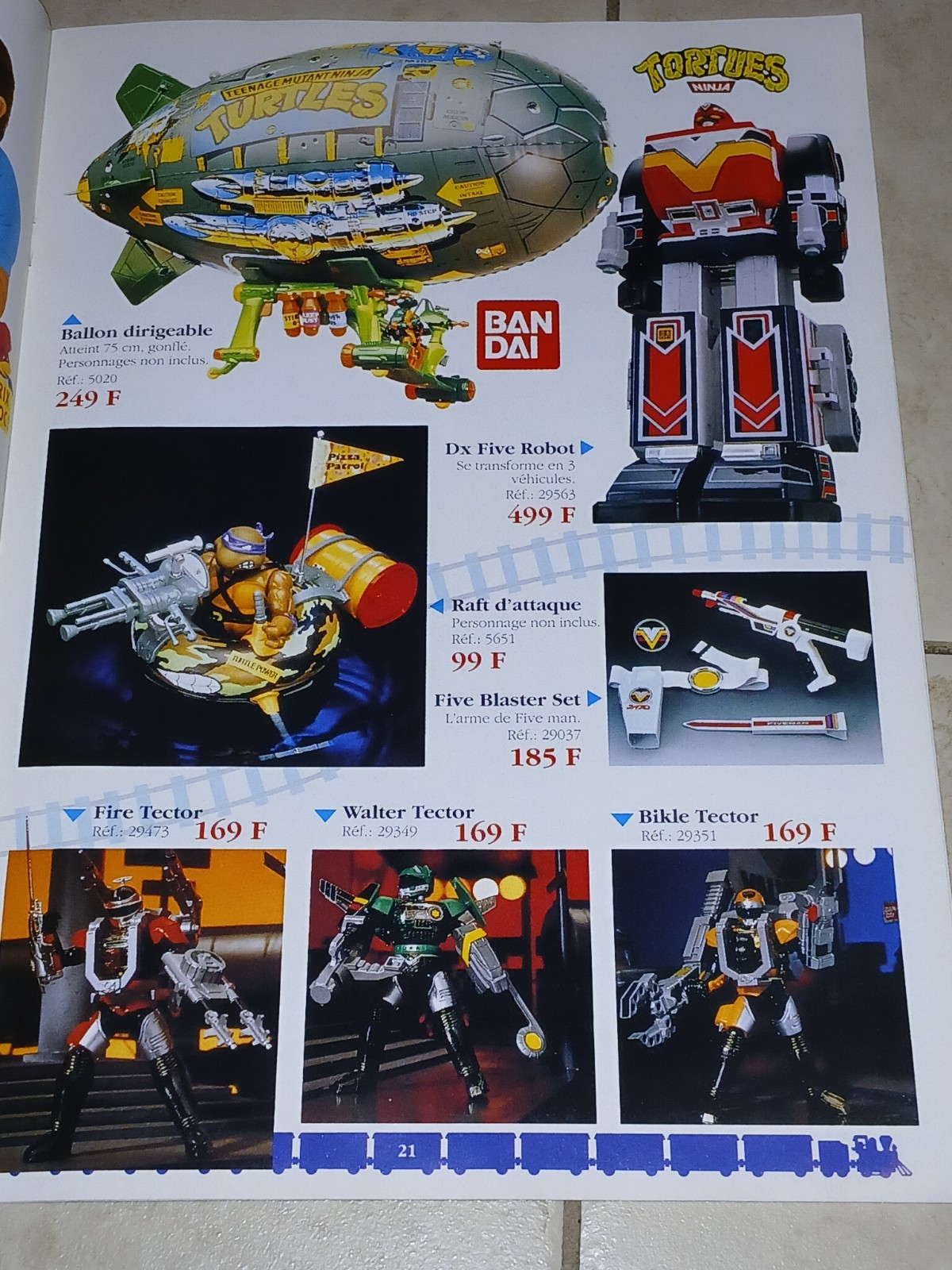 1991 Le Train Bleu Full Size Toy Catalog Full TMNT Toy Line Loaded 47 Pages