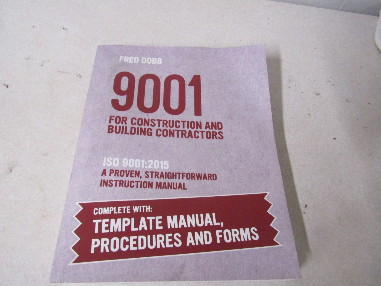 BOOK SOFTBACK 9001 FOR CONSTRUCTION AND BUILDING CONTRACTORS ISO 9001:2015 DOBB
