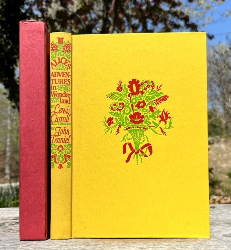Vintage ALICE&rsquo;S ADVENTURES ALICE IN WONDERLAND Heritage Press 1969 VG w/Slipcase