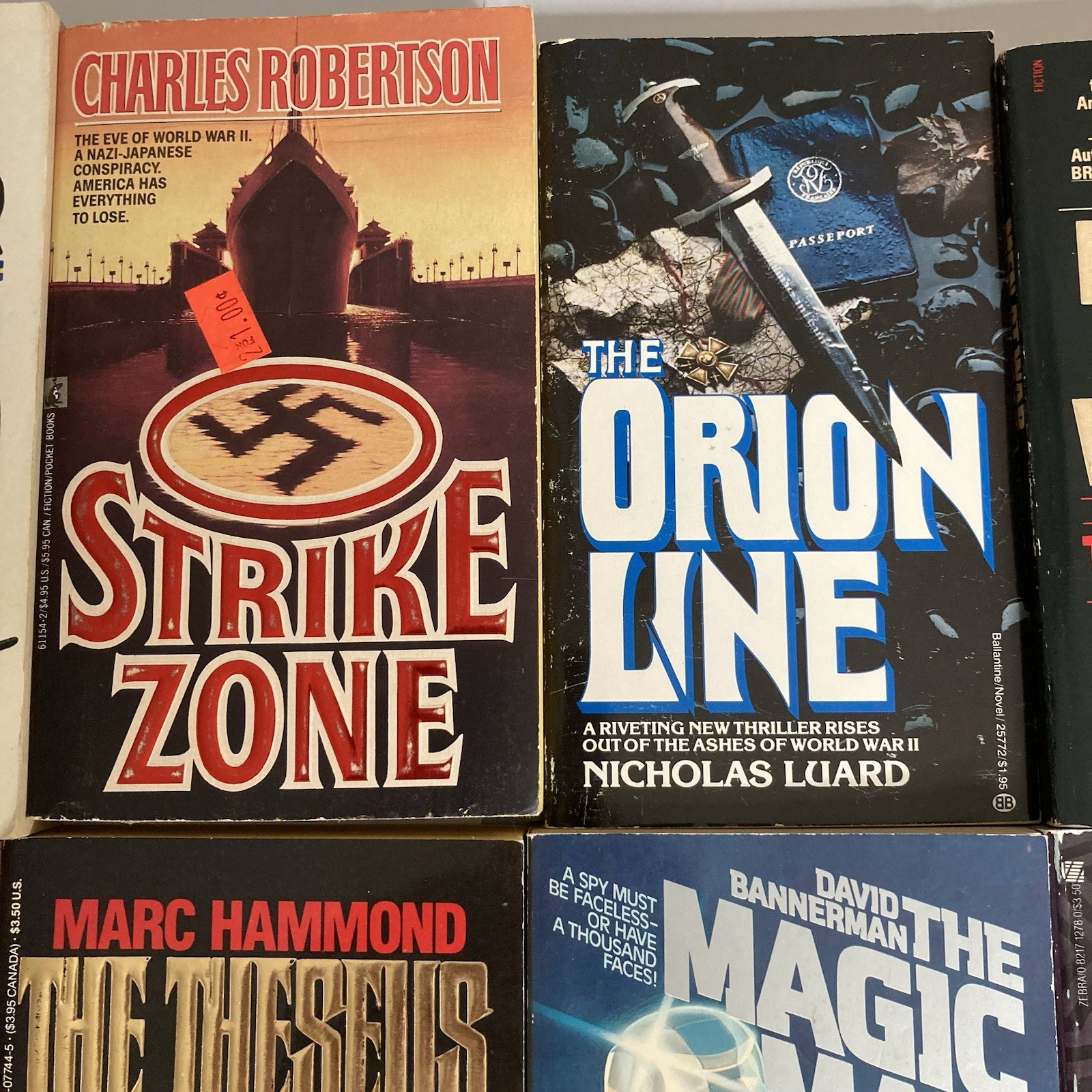 Mixed Lot of 16 Vintage WW2/Cold War Thrillers Paperback Books ’70s/’80s