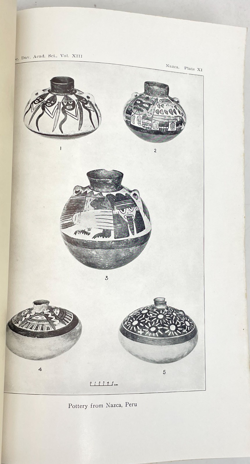 Nazca Pottery of Ancient Peru Antque Book Color Plates Uhle 1914