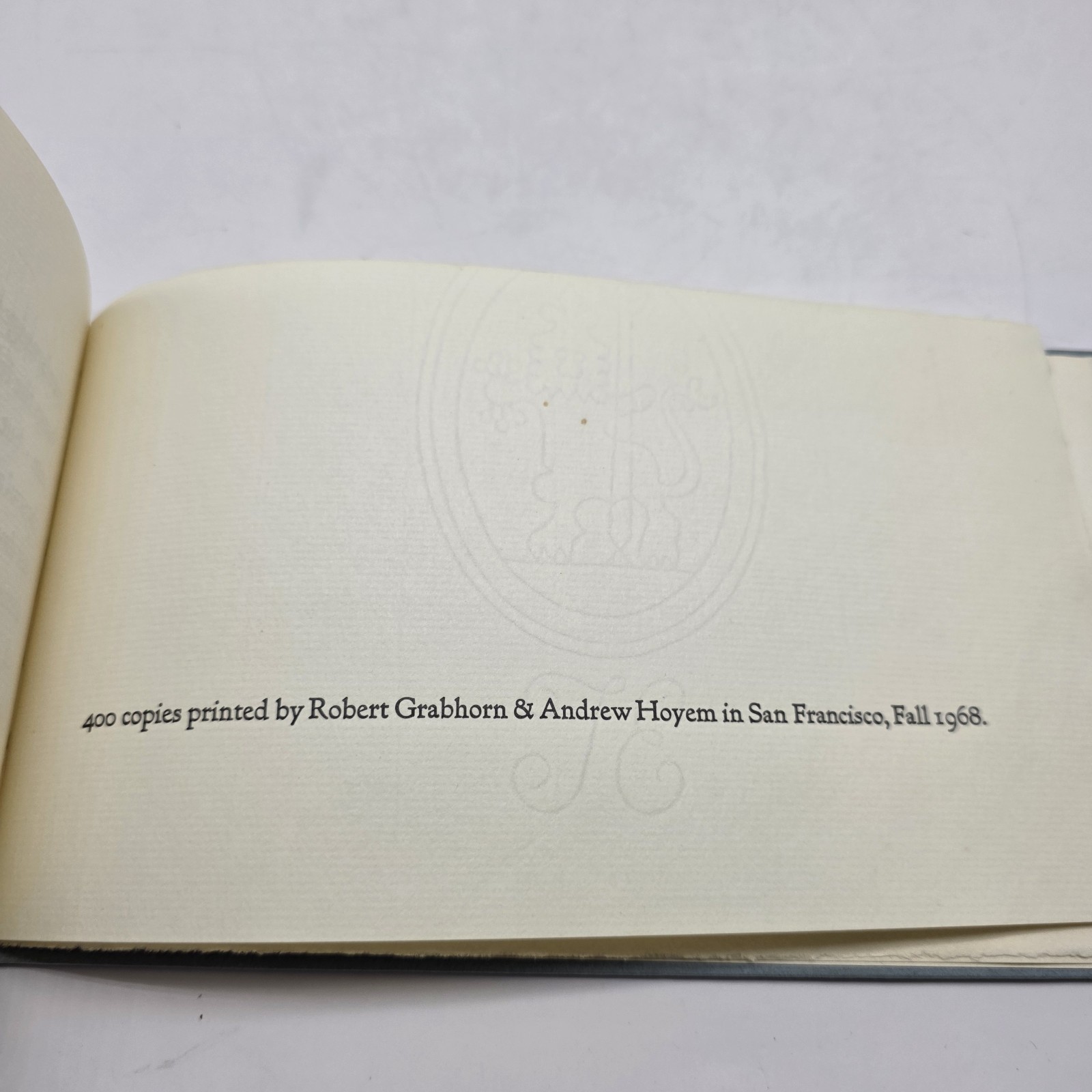 vtg 1968 Anglo Saxon Gnomic Poem Grabhorn Hoyem fine press ltd 400 copies