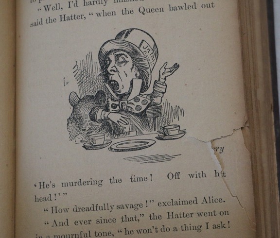 Scarce Antique Alice&rsquo;s Adventures in Wonderland, Illust John Tenniel, c 1890
