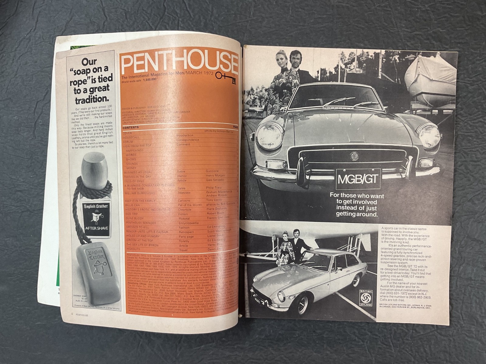Penthouse Magazine March 1972 Billie Deane Centerfold Intact