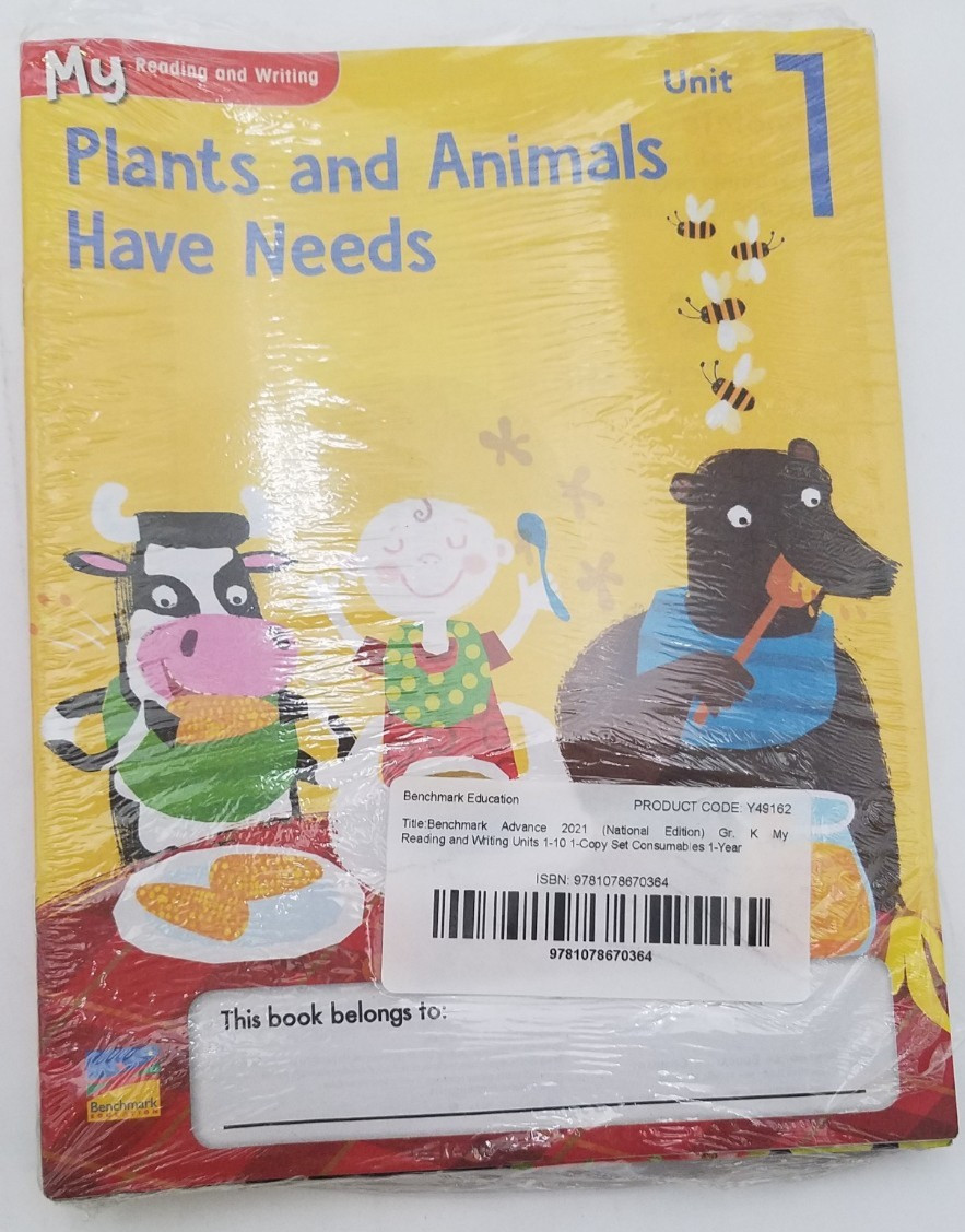 Benchmark Ed. My Reading & Writing Unit 1-10 Grade K (9781078670364)