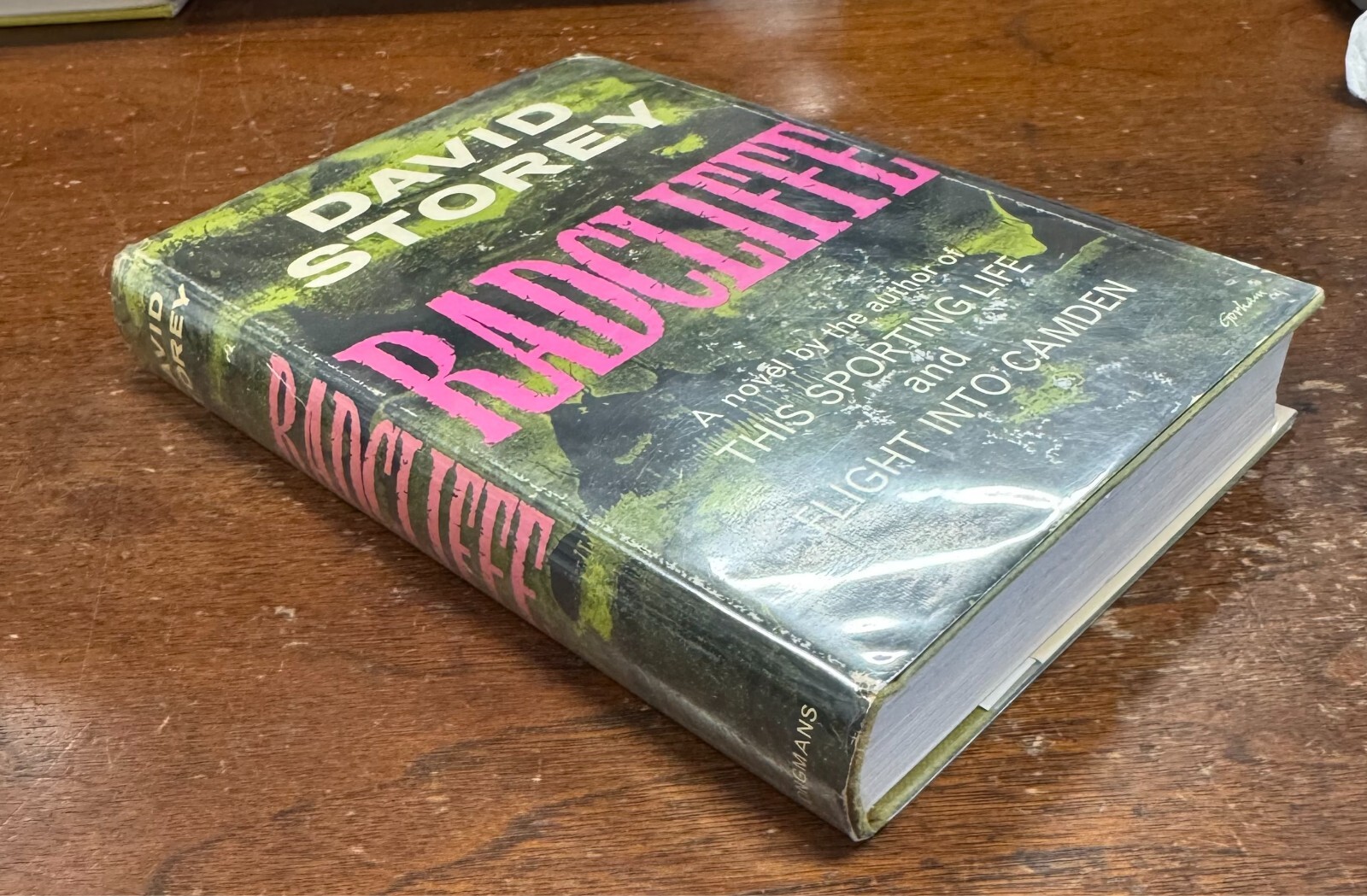 Radcliffe by David Storey (1963 Hardcover) First United Kingdom Edition