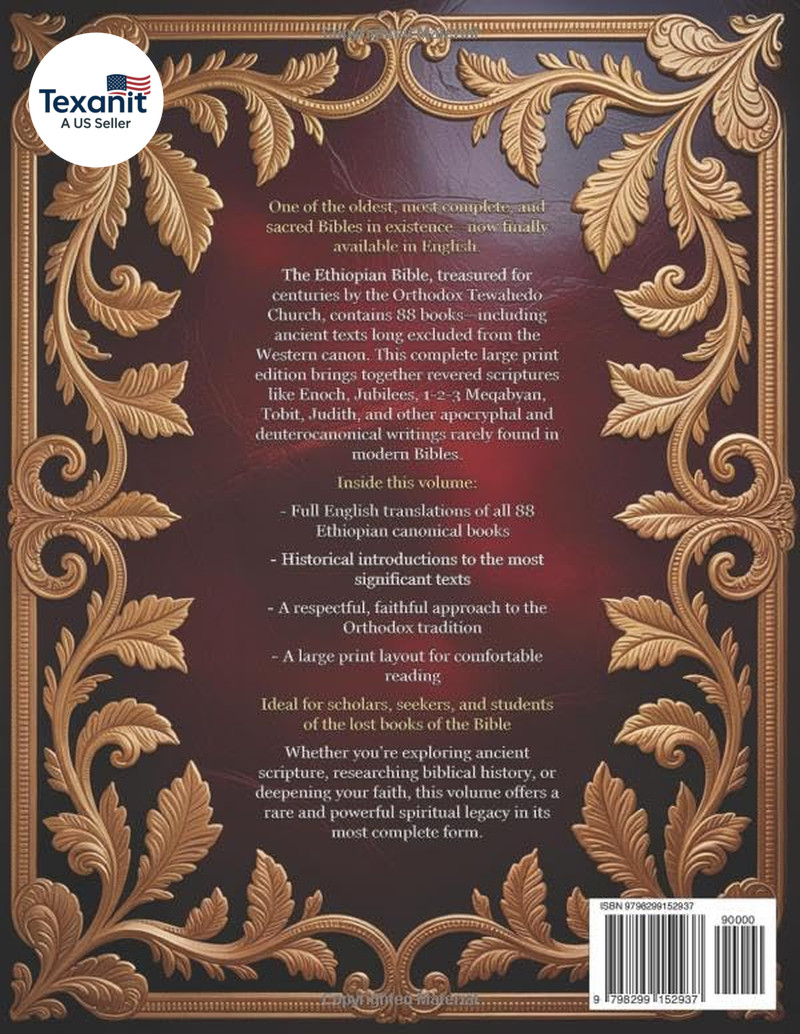 The Ethiopian Bible in English – Complete Large Print Edition: Includes All 88 B