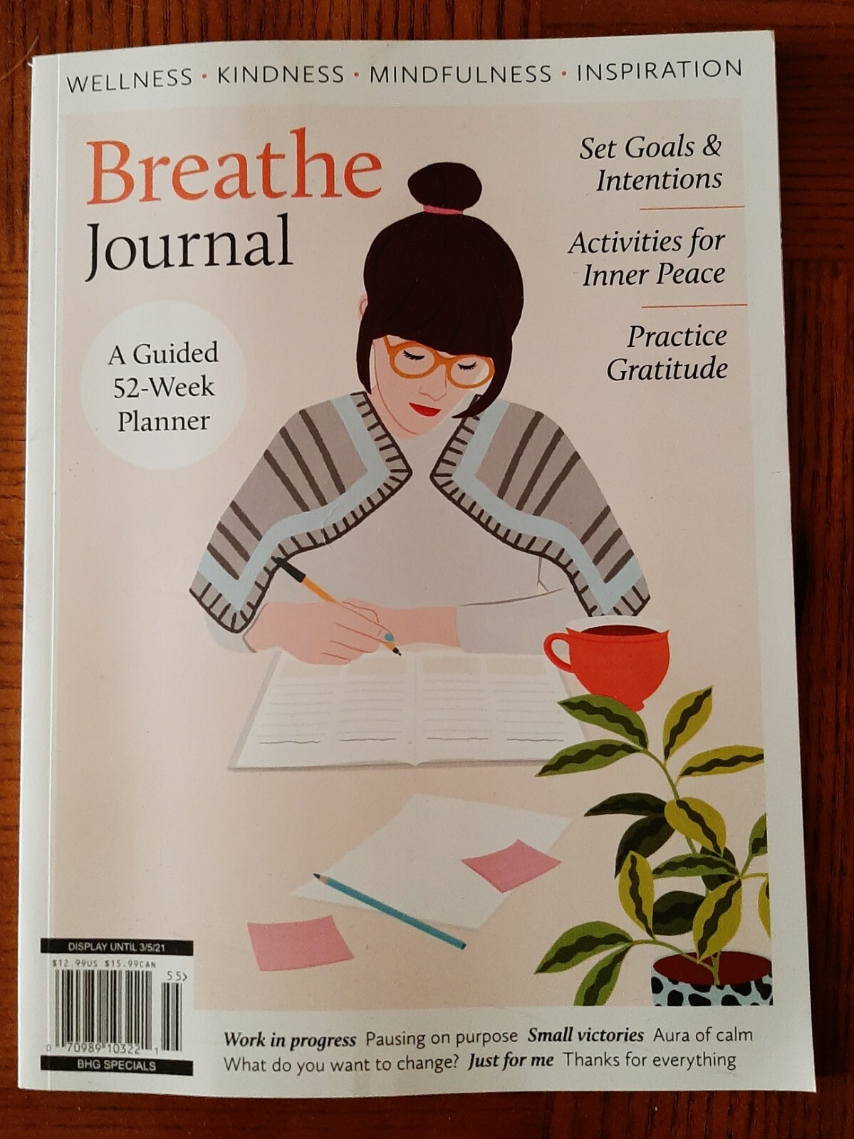 Breathe Journal Guided 52 Week Planner Magazine Style BHG Specials Set Goals