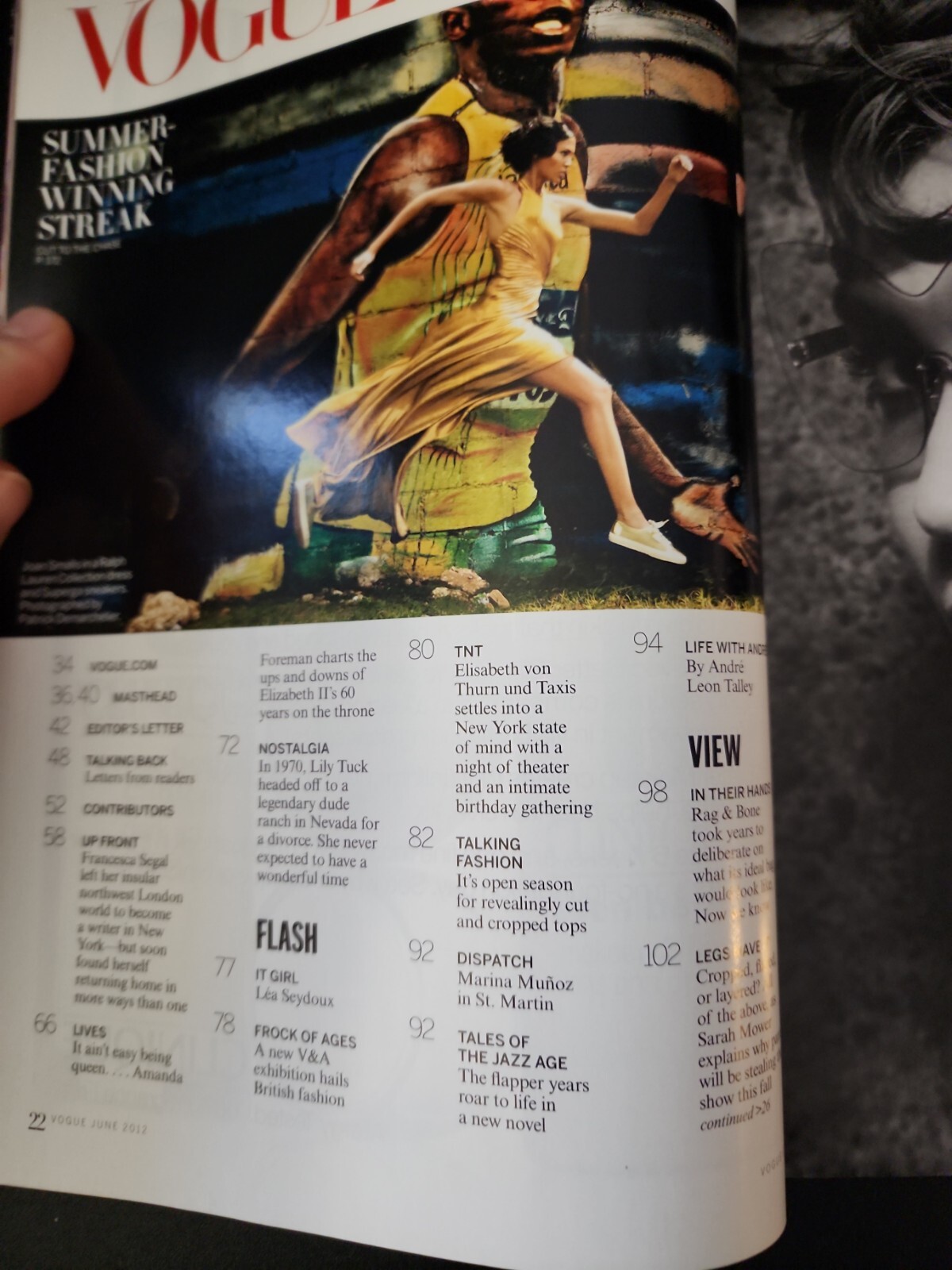 VOGUE Magazine June 2012 HOPE SOLO SERENA WILLIAMS Designer Fashion B23:922