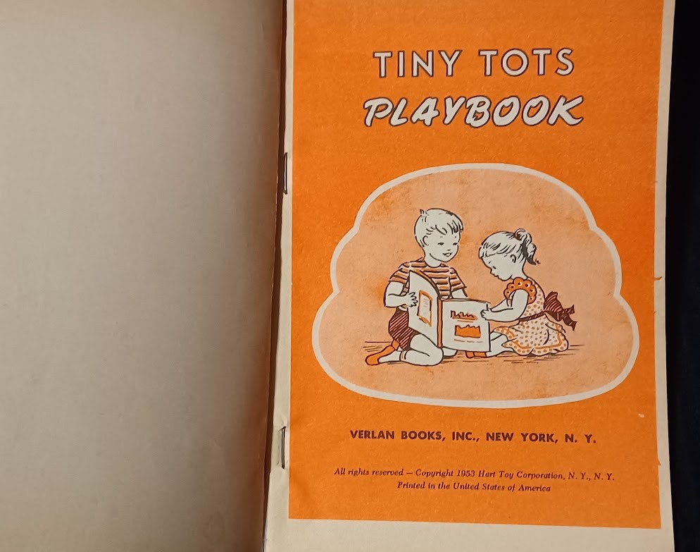 Vintage 1953 Tiny Tots Playbook – Educational Activity Book Ages 4–8 – Verlan Bk