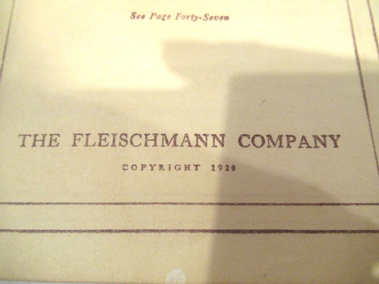 Fleischmann&rsquo;s Recipes, c. 1920, 47 pages